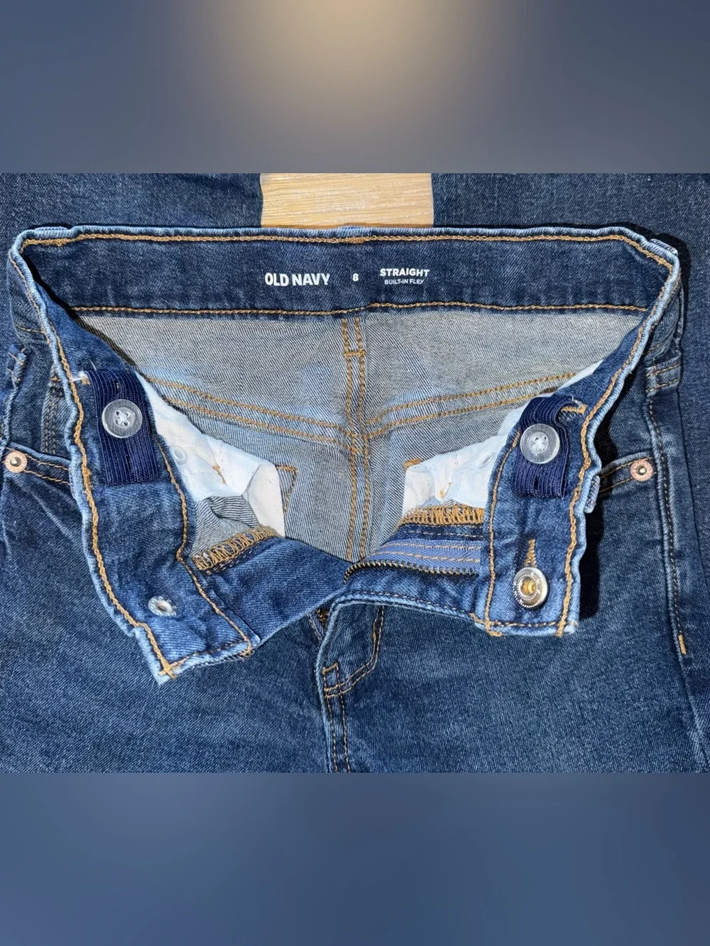 Size 8- Kids Denim and khaki pants